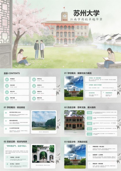 苏州大学PPT模板