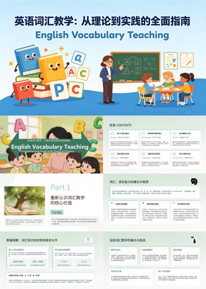 英语词汇教学从理论到实践PPT模板