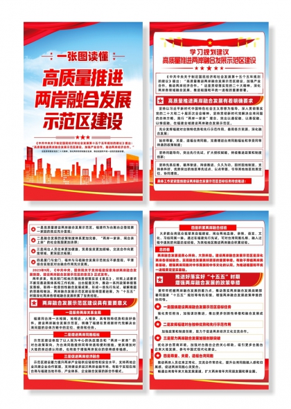 学习规划推进两岸融合发展示范区建设系列海报