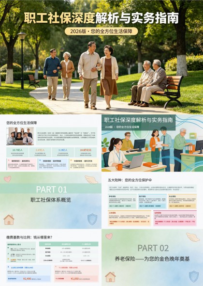 2026版职工社保深度解析与实务操作指南PPT模板