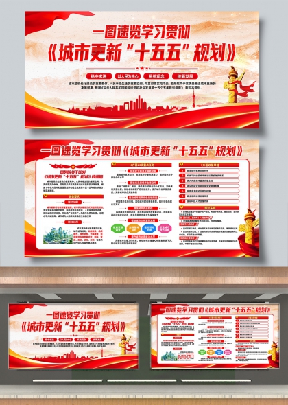 一图速览城市更新十五五规划展板