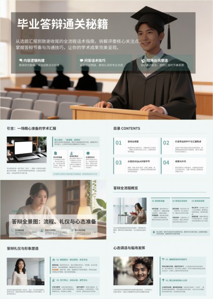 毕业答辩全流程话术指南与技巧解析PPT模板