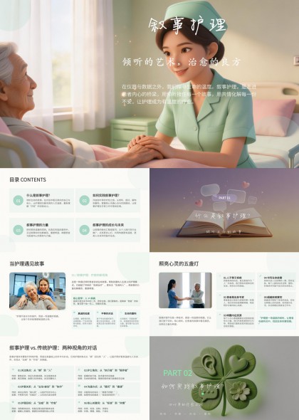 叙事护理理念与实践方法详解PPT模板