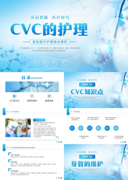 中心静脉导管护理全流程PPT模板