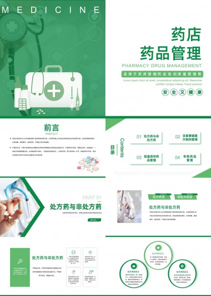 药店药品管理培训与质量控制PPT模板