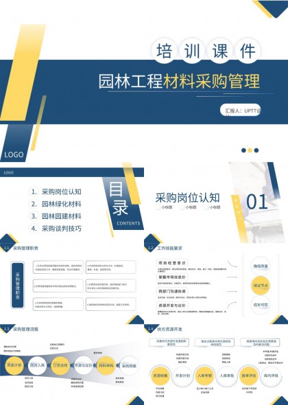 园林工程材料采购管理培训课件PPT模板