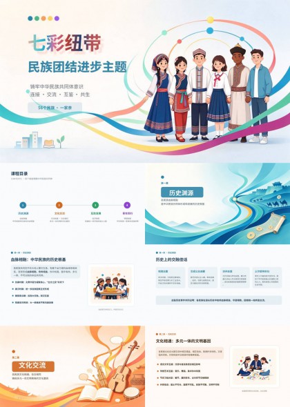 民族团结进步主题宣讲PPT课件
