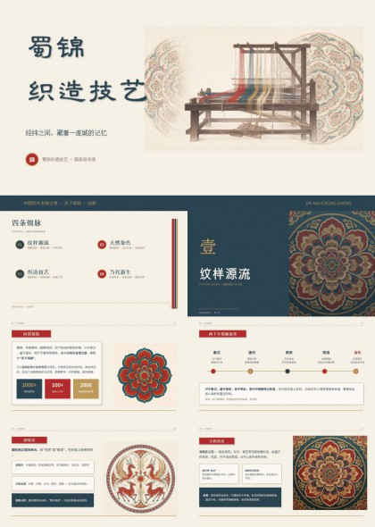 蜀锦织造技艺非遗文化课件