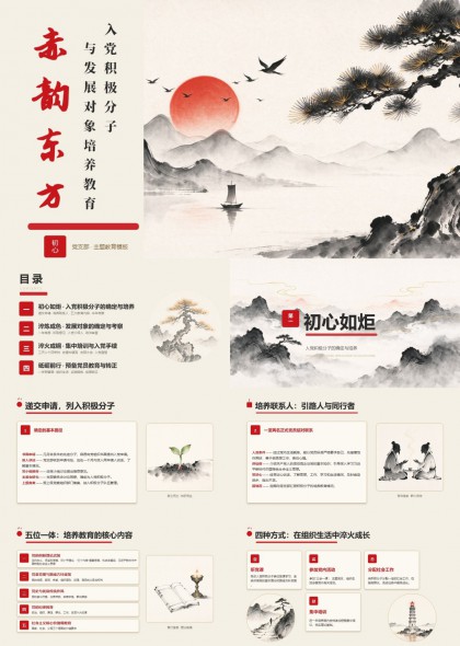 入党发展对象培养教育党课PPT课件